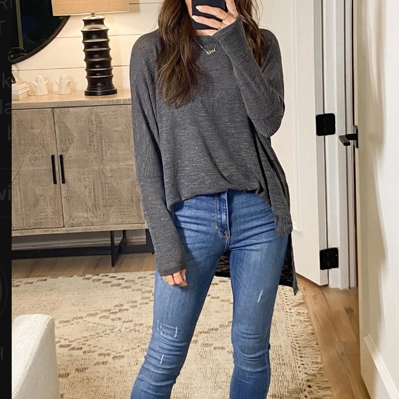 Indy Knit Top | Charcoal size M - Picture 8 of 8